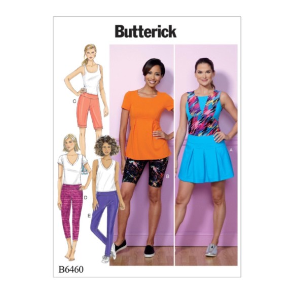 Vintage - Butterick 6460 Pattern - Pleated Skort, and Pull-On Shorts and Pants - Picture 1 of 9